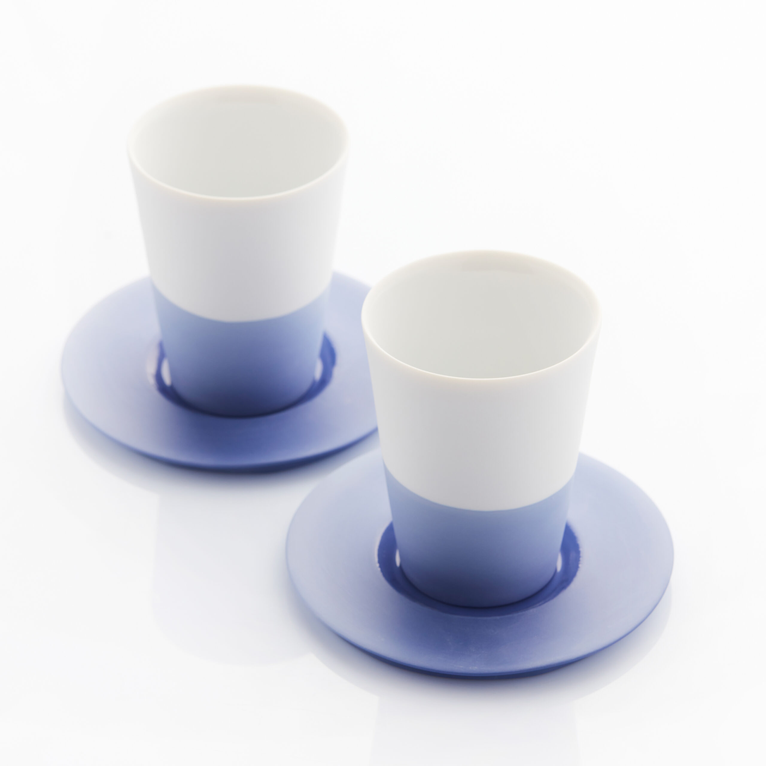 OMBRE cup coffee curved + saucer